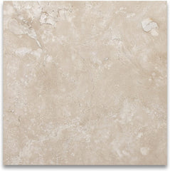 12x12 Tumbled Travertine Natural Stone Floor and Wall Tile in Durango Cream (Box of 10 Pieces)