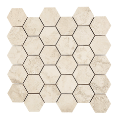 Tenedos Cappadocia Hexagon Porcelain Mosaic Tile-1 piece