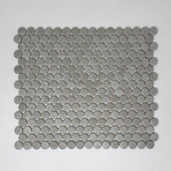 Tenedos HTC242 Slate Penny Matte Ceramic Mosaic Tile