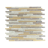 Tenedos HTC199 Seaside Sand Linear Glass Mosaic Tile
