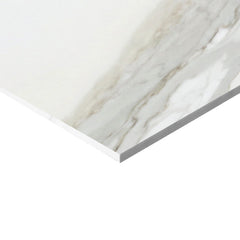 24x24 Calacatta Gold Italian Marble Tile Honed (Matte)