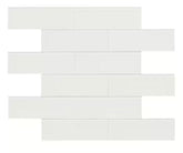 MSI Alpine Ice 2 in. x 6 in. Subway Peel and Stick Glass Mosaic Tile for Bathroom, Kitchen Backsplash, Accent Wall Tile, and Shower Wall Tile (Box of 20 Sheets)