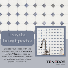Lavender Marble Mosaic Tile 1 piece