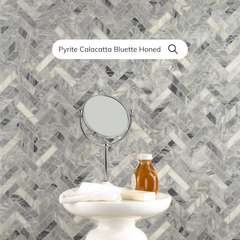 Pyrite Calacatta Bluette Honed- 1 piece