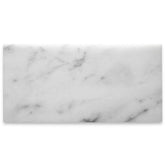 Carrara 3x6 White Italian Carrera Marble Subway wall Floor Tile Backsplash Polished (8 pieces) 1 sqft