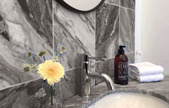 Bardiglio Gray Marble 4x12 Marble Floor Wall Tile Polished for Bathroom Shower, Kitchen Backsplashes, Fireplace Surround