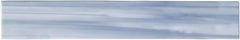 Tenedos HTCFD 2x12 Polished Blue Swirl Glass Wall Tile, Marble-Effect Linear Design, Straight Edge Decorative Tile for Backsplash and Shower Walls