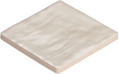 Tenedos 4x4 Inch HTCFD Premium Quality Matte Zellige Ceramic Tile with Subtle Shimmer | Handmade Look Moroccan Square Wall Tile for Kitchen Backsplash & Bathroom Wall