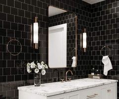 4x4 Black Ceramic Tile-Box of 10 pcs