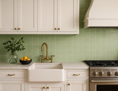 4x4 Olive Green Ceramic Tile-Box of 10 pcs Olive Green