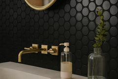 Tenedos 2" Matte Grande Penny Round Porcelain Mosaic Tile for Bathroom, Shower, Kitchen Backsplash, Wall, Floor, Café, Restaurant, Commercial