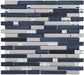 Silver Glass Mosaic Tile (12x12 sheet)