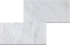 White Marble 6 X 12 POLISHED Subway Brick Field Tile