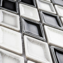 Handmade-Style Gray Diamond Porcelain Wall Tile – For Backsplash & Accent Walls