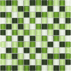 Forest Glint Square Tile – 1 Mesh Sheet for Interiors