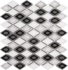 Handmade-Style Gray Diamond Porcelain Wall Tile – For Backsplash & Accent Walls