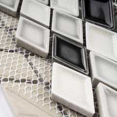 Handmade-Style Gray Diamond Porcelain Wall Tile – For Backsplash & Accent Walls