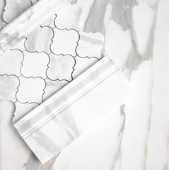 24x24 Calacatta Gold Italian Marble Tile Honed (Matte)