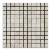 Crema Marfil 1x1 Tumbled Mosaic Tile 1 pcs