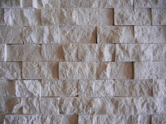 Beige marble SplitFace Tumbled mosaic 1x2 Wall Tile Backsplash