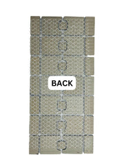 Tenedos Florencia Calacatta Blue Glossy Porcelain Border Pool Wall Floor Tile Backsplash on 6x12 Mesh Mounted Easy Installation for Bathroom, Shower Backsplash, Kitchen, Accent Wall