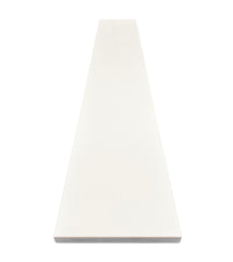 Threshold Shower Curb Pure Super White Engineered Marble 60 inch Length and custom Width