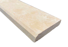 Durango Cream Filled and Honed Ivory Light Travertine Doorway Floor Transition Threshold Tile (Marble Saddle)