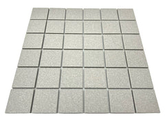 Grey Speckled Unglazed Porcelain Mosaic Square 2x2 Inch Porcelain Floor Wall Tile Backsplash Designed in Italy (Box of 5 sq. ft.)