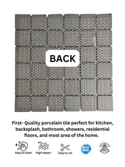 Tenedos Ultramarine Blue with Water Splash Effect Square 2x2 Porcelain Mosaic Floor and Wall Tile, Swimming