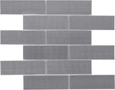 Modern Stainless Steel Subway Metal Mosaic - 2x6 Brick Design for Backsplash & Accent Walls (1 Sheet)