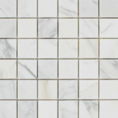 Calacatta Gold 2x2 Marble Mosaic Tile Polished 1 piece