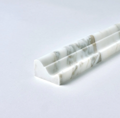 Calacatta Gold Marble Crown Molding Trim Polished- 1 piece