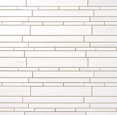 Bianco Dolomite Random Strip Mosaic HONED HTC 1 piece