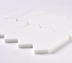 Bianco Dolomite Picket Mosaic Honed HTC 1 piece