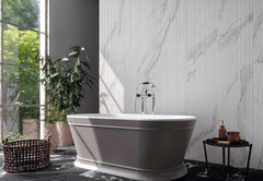 URBANSLAT MARMIRO GREY 16 in. x 48 in. Matte Ceramic Fluted Wall Tile (15.5 sq. ft./Case)