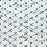 TENEDOS Calacatta Gold & Gray Octave Marble Mosaic POLISHED