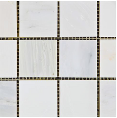 Calacatta Cressa (Asian Statuary) 2x2 Mosaic Polished HTC-1sqft