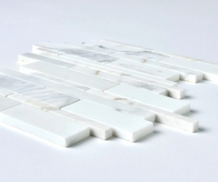 Calacatta Gold Manhattan Marble Mosaic Honed