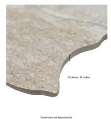 Neptune Amber 17 in. x 26 in. Matte Porcelain Stone Look Floor and Wall Tile by MSI