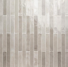 Flamenco Whales Gray Brick 2 in. x 18 in. Glossy Porcelain Floor and Wall Tile (8 sq. ft./Case)