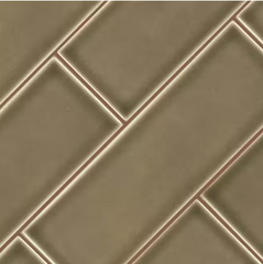 Artisan Taupe 4x12 Glossy Subway Tile for Walls by MSI (5 sq. ft./Case)