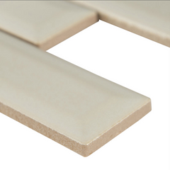 Antique White Beveled 12 in. x 12 in. Glossy Ceramic Patterned Look Wall Tile by MSI (10 sq. ft./Case)