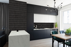 Black Matte 1x6 Stack Pattern MSI