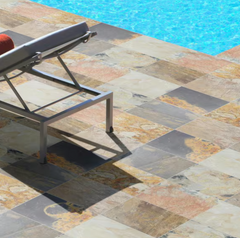 Desert Trail Gauged Textured Stone Look Slate Square Tile 12 in. x 12 in., Floor and Wall (10 sq. ft. /Case)