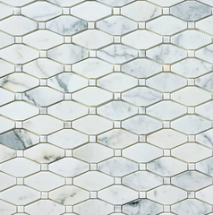 Tenedos Calacatta Gold Octave Marble Mosaic HONED