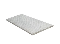 Arabescato Venato Milano Ribbo 12 in. x 24 in. Honed Fluted Marble Wall Tile by MSI (50 cases/200 sq. ft. / pallet)