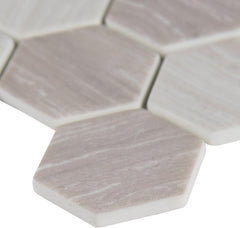 MS International GLS-SILVA6MM Mesh-Mounted Pebble Mosaic 12.75 in. x 11.02 in. x 6 mm (Box of 15 Sheets)