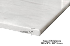 Carrara Marble Italian White Bianco Carrera 18x18 Tile Polished for and (Tenedos)