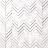 Tenedos Bianco Dolomite Chevron Mosaic Polished/Honed