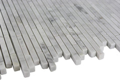 Torpedo 1/4 X Random Asian Statuary Pattern Marble Mosaic Wall and Flooring Tiles